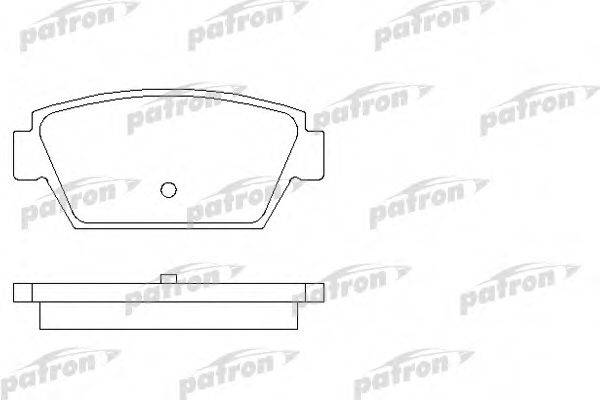 Комплект тормозных колодок, дисковый тормоз PATRON PBP507