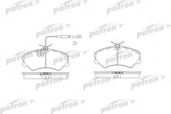 PATRON PBP510 Комплект тормозных колодок, дисковый тормоз