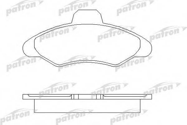 PATRON PBP617 Комплект тормозных колодок, дисковый тормоз