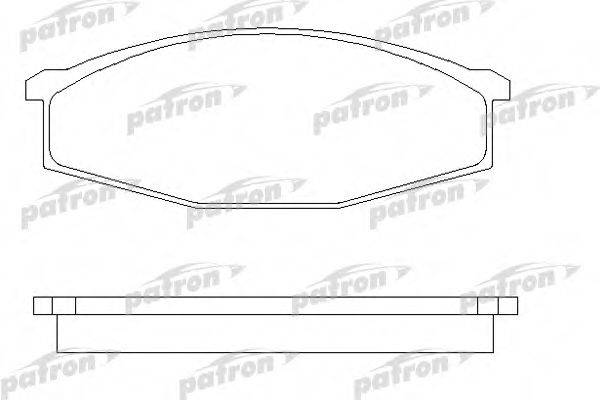PATRON PBP643 Комплект тормозных колодок, дисковый тормоз