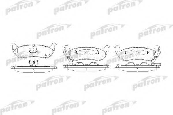 PATRON PBP7001 Комплект тормозных колодок, дисковый тормоз