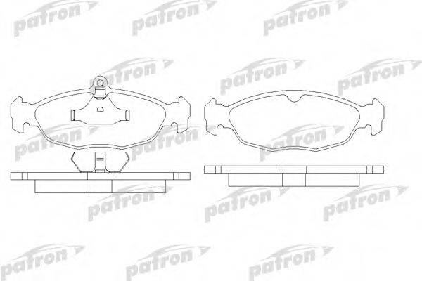 PATRON PBP732 Комплект тормозных колодок, дисковый тормоз