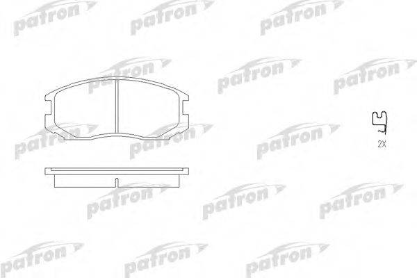 Комплект тормозных колодок, дисковый тормоз PATRON PBP759