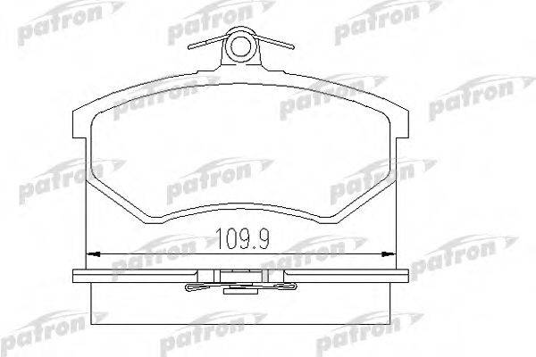 Комплект тормозных колодок, дисковый тормоз PATRON PBP775