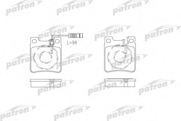 PATRON PBP799 Комплект тормозных колодок, дисковый тормоз