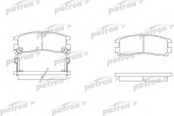PATRON PBP803 Комплект тормозных колодок, дисковый тормоз
