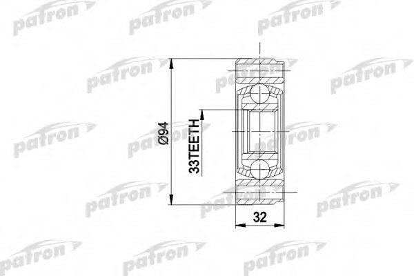 PATRON PCV3004 Шарнирный комплект, приводной вал