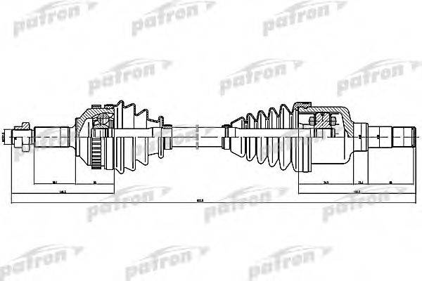 Приводной вал PATRON PDS1257