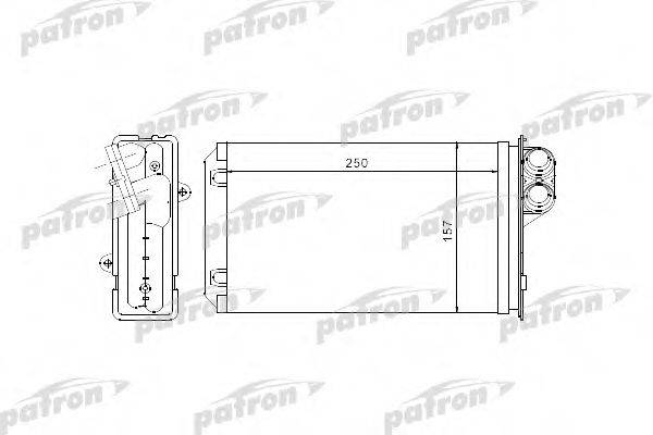 PATRON PRS2056 Теплообменник, отопление салона
