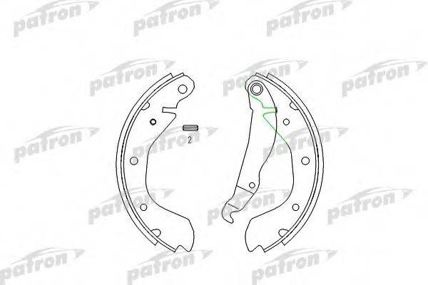 Комплект тормозных колодок PATRON PSP216
