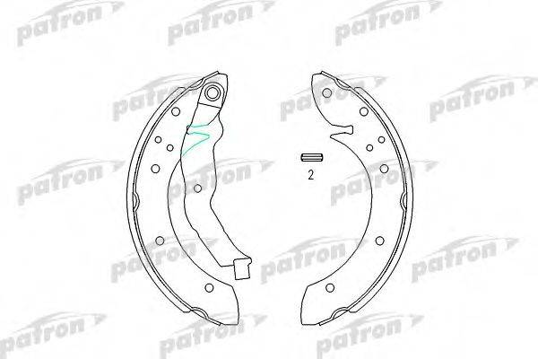 Комплект тормозных колодок PATRON PSP529