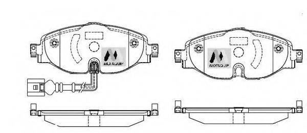 MOTAQUIP LVXL1749 Комплект тормозных колодок, дисковый тормоз
