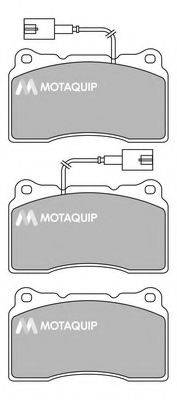 Комплект тормозных колодок, дисковый тормоз MOTAQUIP LVXL1675