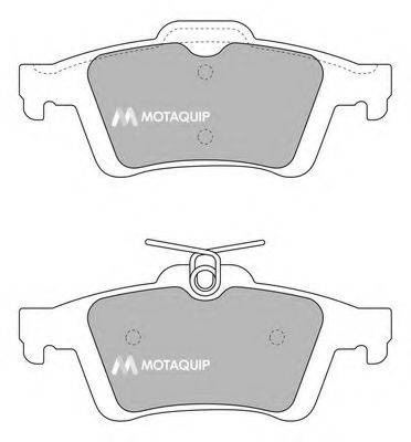 MOTAQUIP LVXL1720 Комплект тормозных колодок, дисковый тормоз