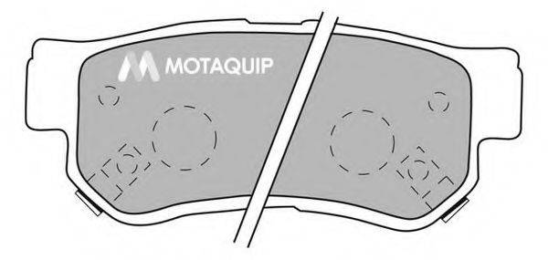 MOTAQUIP LVXL1049 Комплект тормозных колодок, дисковый тормоз