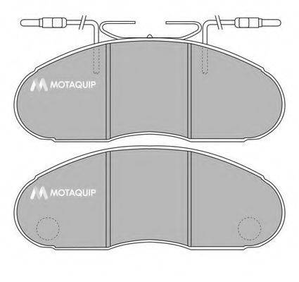 MOTAQUIP LVXL109 Комплект тормозных колодок, дисковый тормоз