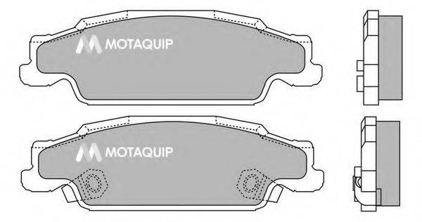 Комплект тормозных колодок, дисковый тормоз MOTAQUIP LVXL1377
