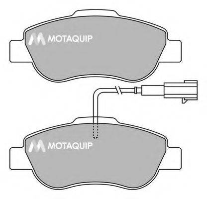 Комплект тормозных колодок, дисковый тормоз MOTAQUIP LVXL1410
