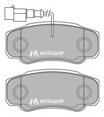 MOTAQUIP LVXL1436 Комплект тормозных колодок, дисковый тормоз