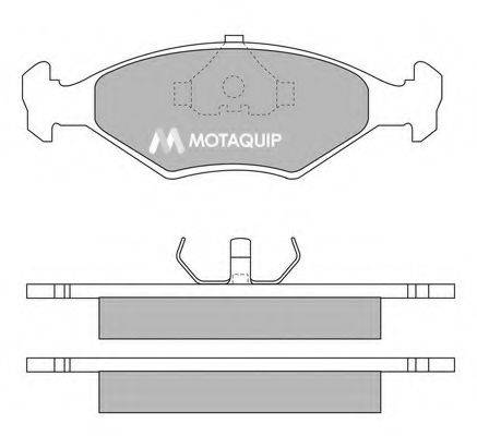 Комплект тормозных колодок, дисковый тормоз MOTAQUIP LVXL198
