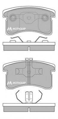 Комплект тормозных колодок, дисковый тормоз MOTAQUIP LVXL200