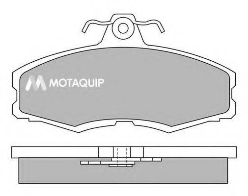 Комплект тормозных колодок, дисковый тормоз MOTAQUIP LVXL306
