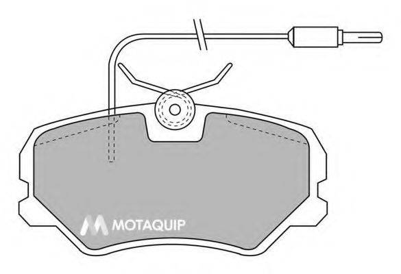 MOTAQUIP LVXL311 Комплект тормозных колодок, дисковый тормоз