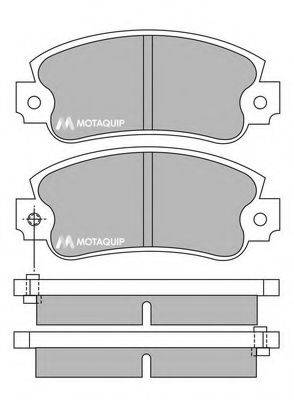 MOTAQUIP LVXL324 Комплект тормозных колодок, дисковый тормоз