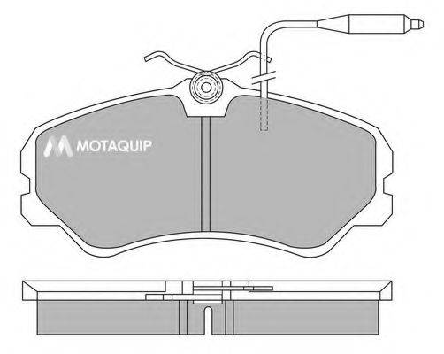 MOTAQUIP LVXL376 Комплект тормозных колодок, дисковый тормоз