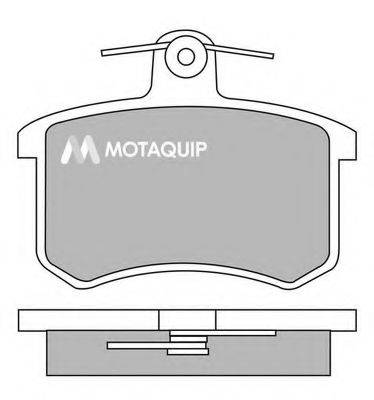 Комплект тормозных колодок, дисковый тормоз MOTAQUIP LVXL394