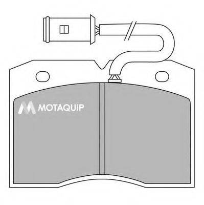 MOTAQUIP LVXL416 Комплект тормозных колодок, дисковый тормоз