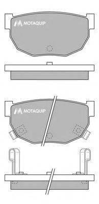 Комплект тормозных колодок, дисковый тормоз MOTAQUIP LVXL525