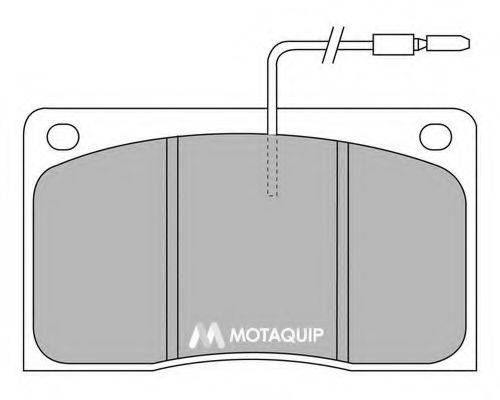 MOTAQUIP LVXL527 Комплект тормозных колодок, дисковый тормоз