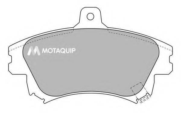 Комплект тормозных колодок, дисковый тормоз MOTAQUIP LVXL529