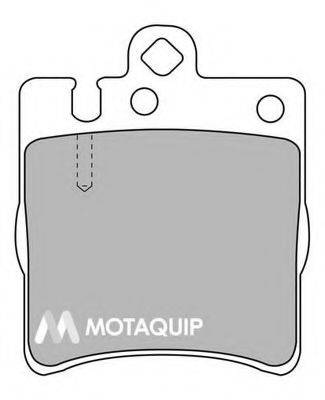 Комплект тормозных колодок, дисковый тормоз MOTAQUIP LVXL556