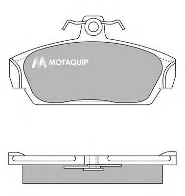Комплект тормозных колодок, дисковый тормоз MOTAQUIP LVXL564