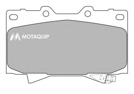 Комплект тормозных колодок, дисковый тормоз MOTAQUIP LVXL570