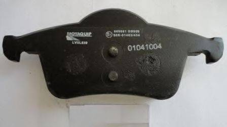 Комплект тормозных колодок, дисковый тормоз MOTAQUIP LVXL639