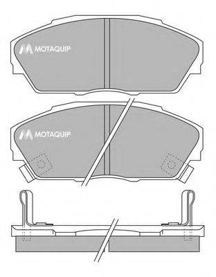 Комплект тормозных колодок, дисковый тормоз MOTAQUIP LVXL642