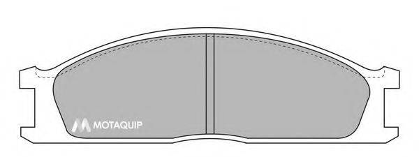 Комплект тормозных колодок, дисковый тормоз MOTAQUIP LVXL687