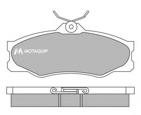 Комплект тормозных колодок, дисковый тормоз MOTAQUIP LVXL693