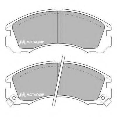 Комплект тормозных колодок, дисковый тормоз MOTAQUIP LVXL721