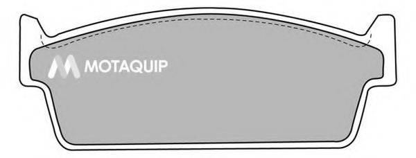 Комплект тормозных колодок, дисковый тормоз MOTAQUIP LVXL723