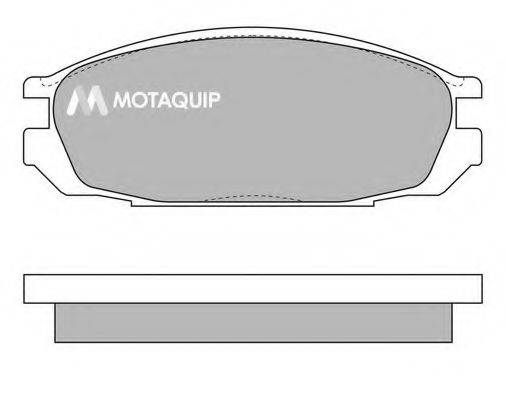 Комплект тормозных колодок, дисковый тормоз MOTAQUIP LVXL800