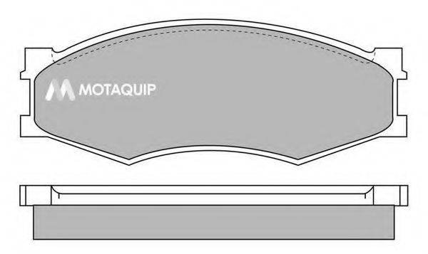 Комплект тормозных колодок, дисковый тормоз MOTAQUIP LVXL900
