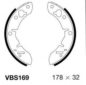 Комплект тормозных колодок MOTAQUIP VBS169