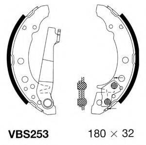 MOTAQUIP VBS253 Комплект тормозных колодок