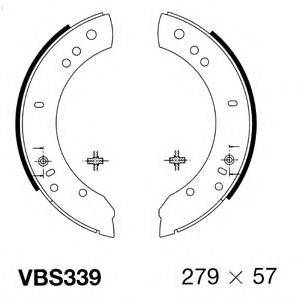 MOTAQUIP VBS339 Комплект тормозных колодок