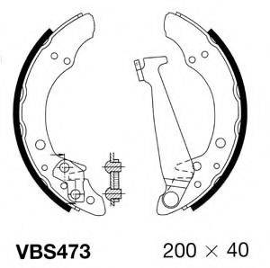 Комплект тормозных колодок MOTAQUIP VBS473
