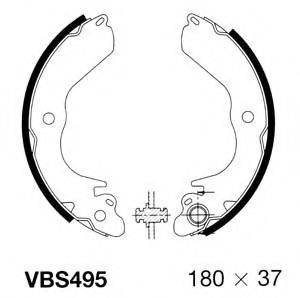 Комплект тормозных колодок MOTAQUIP VBS495
